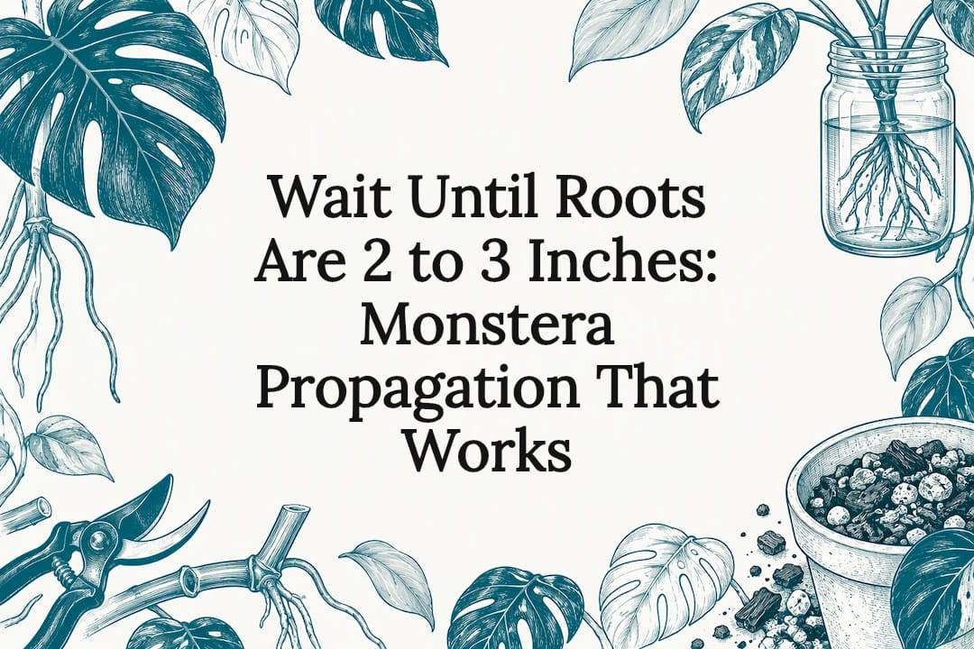 Decorative Monstera propagation title card