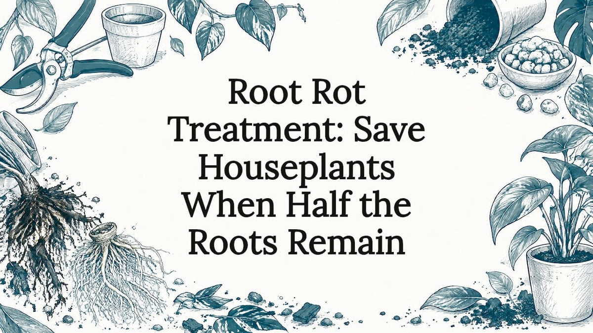 Decorative root rot treatment title card