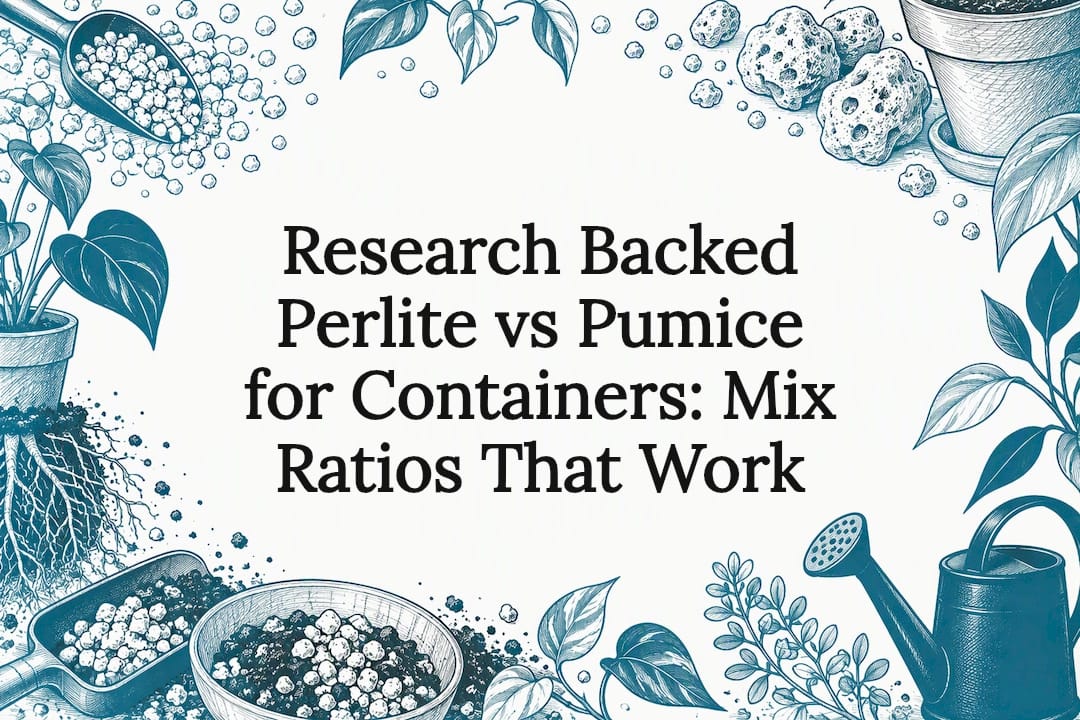 Perlite and pumice potting mix title card