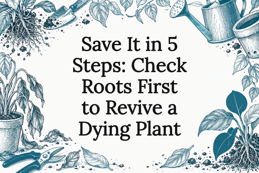 Decorative plant rescue title card
