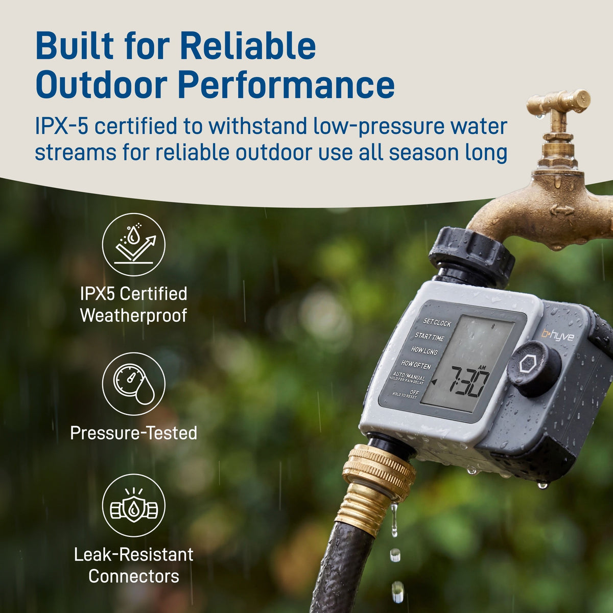 B-hyve Xd Bluetooth 1-Outlet Hose Faucet Timer 24511 – photo 6