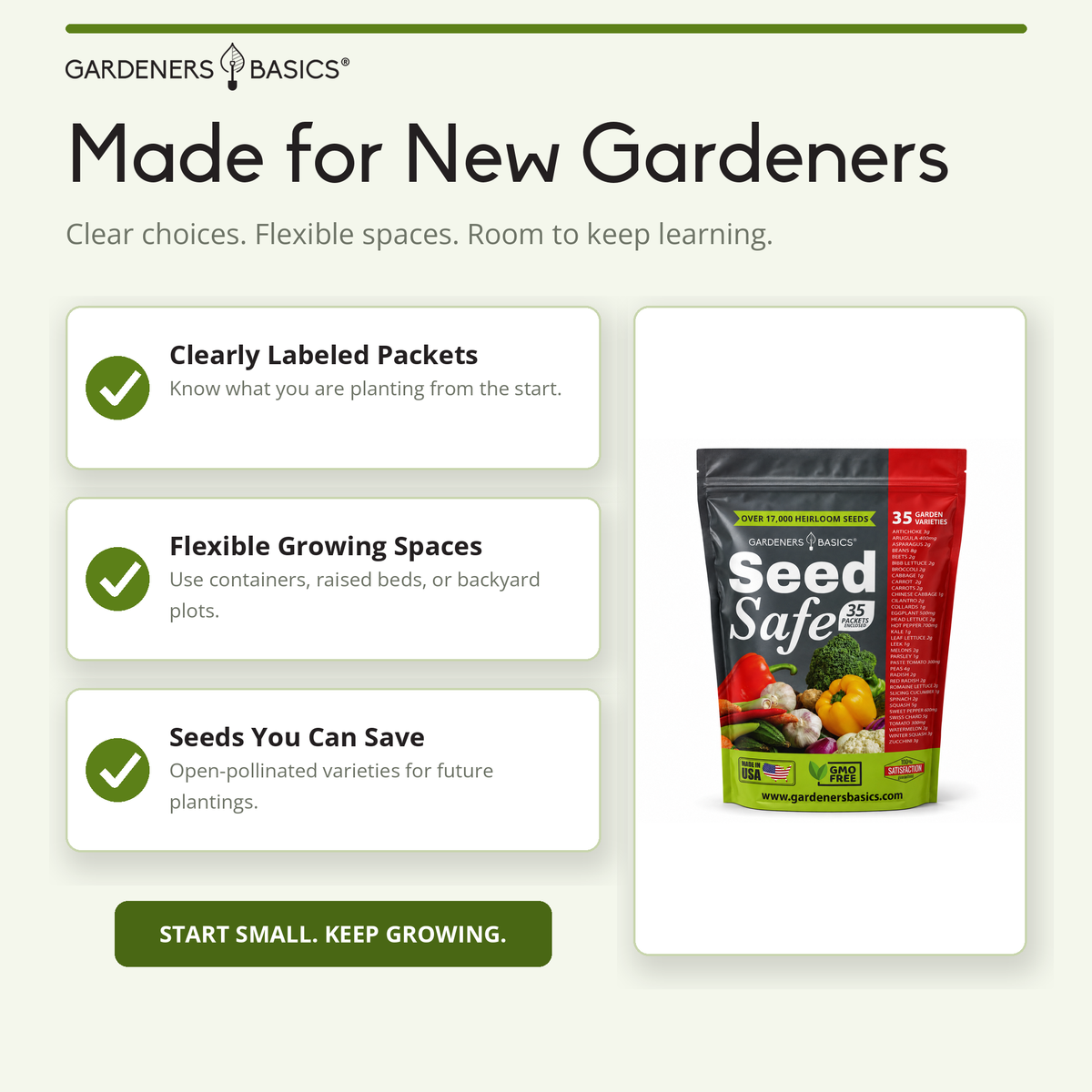 Seed Safe Survival Seed Kit – 35 Variety Pack – photo 4
