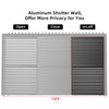 [04X07FT] Premium Adjustable Aluminum Louvered Pergola With Side Wall Panel
