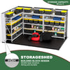 [07X10FT] Heavy-Duty Weather-Resistant Steel-Reinforced Plastic Storage Shed With Floor