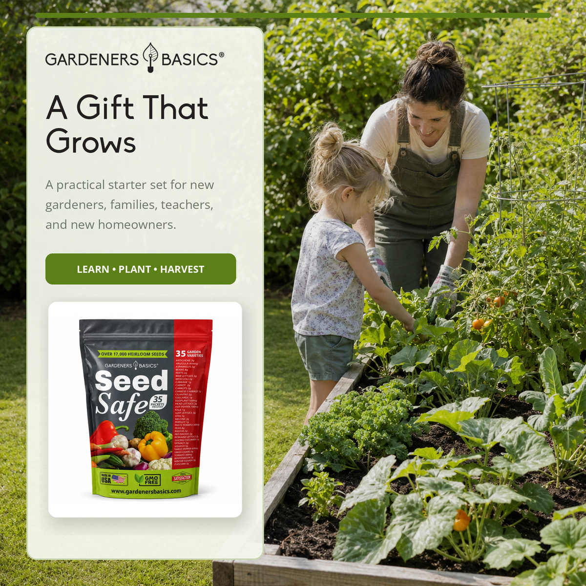 Seed Safe Survival Seed Kit – 35 Variety Pack – photo 8