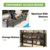 [09X10FT] Premium Outdoor Hardtop Grill Gazebo With Shelves