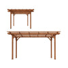 [10X12FT] Premium Extra Large Outdoor Weather-Resistant Wooden Grape Pergola