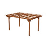 [10X12FT] Premium Extra Large Outdoor Weather-Resistant Wooden Grape Pergola