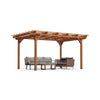 [10X12FT] Premium Extra Large Outdoor Weather-Resistant Wooden Grape Pergola