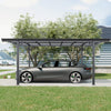 [10X16FT] Heavy-Duty Outdoor Driveway Pergola With Aluminum Alloy Frame And Polycarbonate Panels