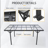 [10X16FT] Heavy-Duty Outdoor Driveway Pergola With Aluminum Alloy Frame And Polycarbonate Panels