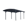 [10X19FT] Heavy-Duty Outdoor Aluminum Arch Carport With Polycarbonate Panels