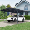 [10X19FT] Heavy-Duty Outdoor Aluminum Arch Carport With Polycarbonate Panels