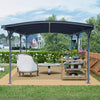 [10X19FT] Heavy-Duty Outdoor Aluminum Arch Carport With Polycarbonate Panels