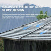 [12X12FT] Large Octagonal Sunroom Solarium With Lockable Sliding Doors And Galvanized Steel Sloping Roof