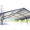 [12X20FT] Heavy-Duty Metal Carport With Galvanized Steel Roof For Car, Boats And Trucks, Gray