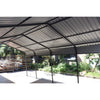 [12X20FT] Heavy-Duty Metal Carport With Galvanized Steel Roof For Car, Boats And Trucks, Gray