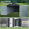 [13x20FT] Large Heavy-Duty Outdoor Metal Storage Shed With Double Doors