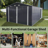 [13x20FT] Large Heavy-Duty Outdoor Metal Storage Shed With Double Doors