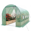 Walk-In Tunnel Greenhouse 15x7x7 ft with Watering System