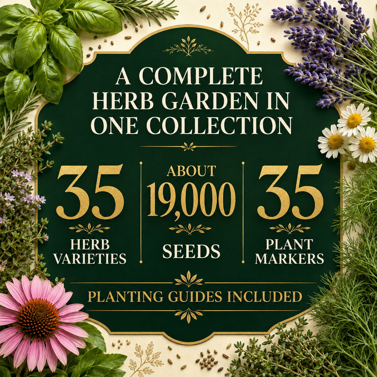Popular Herb Seeds for Planting – 35 Variety Pack – photo 2