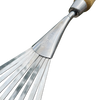 Stainless Steel Garden Hand Rake (classic wood handle)