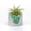 GREEN AVENTURINE GEODE PLANTER