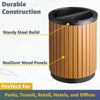 22-Gallon Heavy-Duty Commercial Outdoor Round Two-Stream Trash Can
