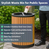 22-Gallon Heavy-Duty Commercial Outdoor Round Two-Stream Trash Can