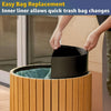 22-Gallon Heavy-Duty Commercial Outdoor Round Two-Stream Trash Can