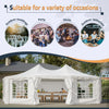 [29X21FT] Extra Large Heavy-Duty Outdoor Waterproof Party, Wedding Tent With Steel Frame