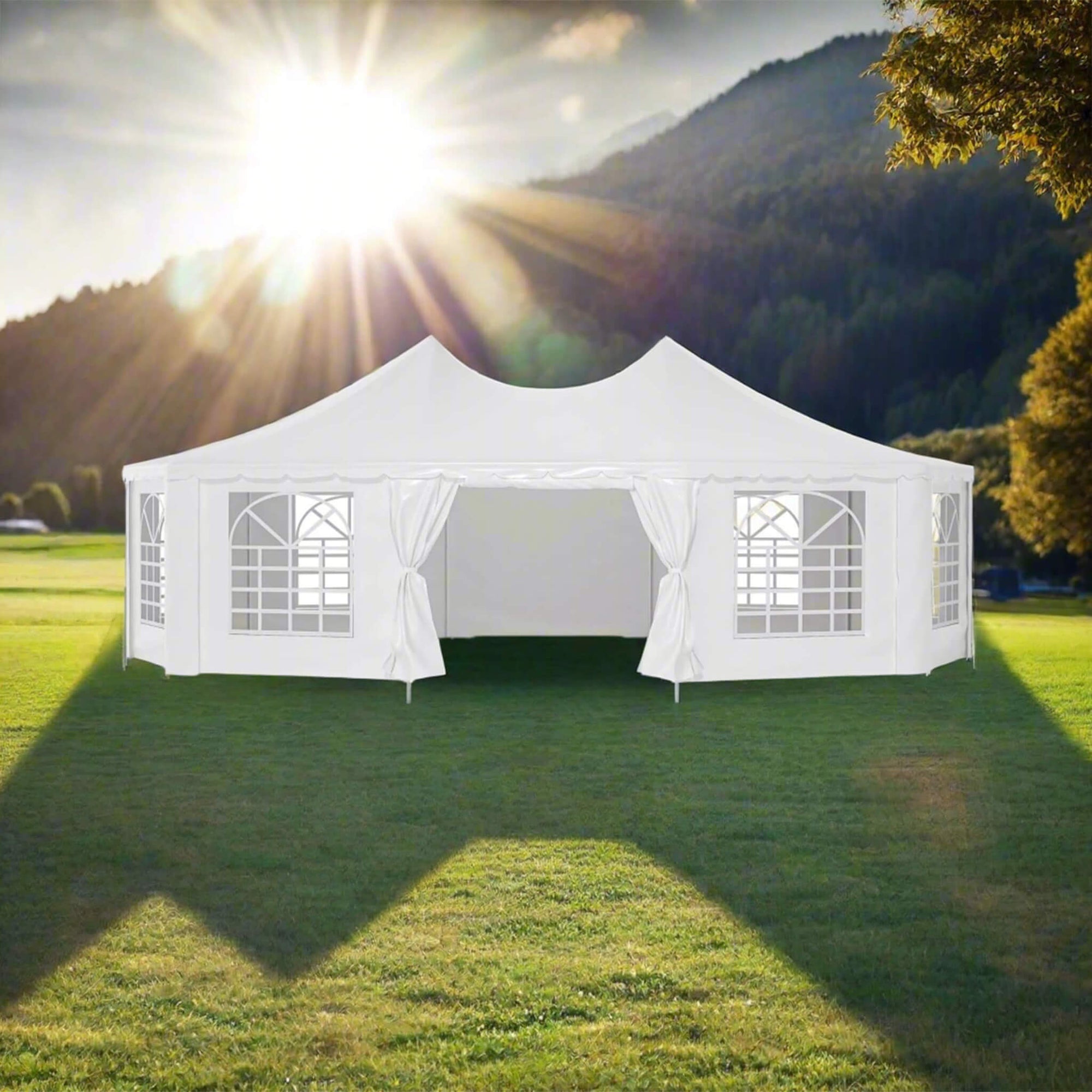 [29X21FT] Extra Large Heavy-Duty Outdoor Waterproof Party, Wedding Tent With Steel Frame