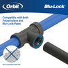 3/4" X 3/4" X 1" Blu-Lock Bullhead Tee 31684