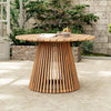 Premium 5-Piece Acacia Wooden Outdoor Furniture Patio Set With Dining Chairs And Table