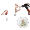 Mkono Wall Hanging Glass Terrariums Planter Oblate Flower Vase for Hydroponics Plants, Bathroom, Home Office Living Room Decor, Set of 2