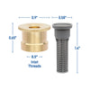 15 ft. Brass Full Pattern Spray Sprinkler Nozzle 53247