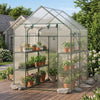 Walk-In Greenhouse 56x56x77 Inch with Observation Windows