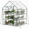 Walk-In Greenhouse 56x56x77 Inch with Observation Windows