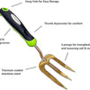 Titanium Garden Tool Set - Includes Hand Trowel Transplanter Cultivator