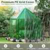 6.5 x 5.6 x 6.2 FT Mini Walk-in Greenhouse Portable Outdoor Warm House for Winter with PE Cover-Green