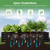 6 x 3 x 1 FT Galvanized Raised Garden Bed with Greenhouse Cover