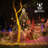 Toodour Christmas Decorations Outdoor Star Lights, 317 LED 10ft X 9 Waterfall Tree Lights with 12" Topper Star, 8 Lighting Modes Outside Christmas Lights for Yard Garden Holiday Decor (Warm White)