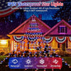 4th of July Decorations Lights, Red White Blue String Lights 320 LED 11.5 Ft Flag Stars Patriotic Light with Big Star Topper Waterproof 8 Light Modes for Indoor Outdoor Memorial Day Independence Day