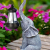 Goodeco Elephant Statue for Garden Decor with Gift Appeal - Ideal Gifts for Women, Mom or Birthdays, Beautifully Crafted Outdoor & Home Decor to Wow Your Guests (11" Elephant)