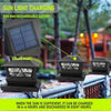 TW SHINE Solar Post Cap Lights 6 Pack, 2 Modes Fence Post Solar Powered Lights Outdoor Waterproof for 4x4 5x5 6x6 Wood Posts Warm White/Cool White for Yard, Garden, Porch, Deck, Patio Decor