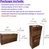 LaLaGreen Wood Planter Box for Plants (4 Pack) Wooden Hanging Wall Planters for Indoor Plant Holder Vase for Dried Flowers, Modern Living Room Bedroom Kitchen Home Office Decor