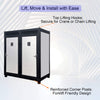82-Inch Two-Person Portable Outdoor Toilet Cabin With Light, Sink And Fan