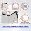 82-Inch Two-Person Portable Outdoor Toilet Cabin With Light, Sink And Fan