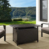 Albany 44" Rectangular Woven Aluminum Convertible Gas Fire Pit Table – photo 4