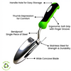 Stainless Steel 3pc Gardening Tool Set (Includes Trowel Transplanter Cultivator) – photo 2